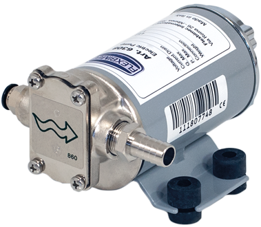 Electric gear pump for an intermittent use, for the transfer of hydraulic low viscosity oil, antifreeze, diesel, water