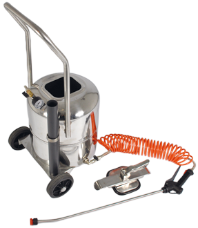 Portable pressure sprayer in stainless steel AISI 304