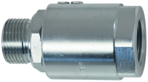 Swivel joint, straight type, with ball valve