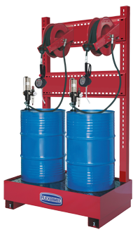 art art 8549 Stationary pneumatic oil supply station for 2x208 l drums